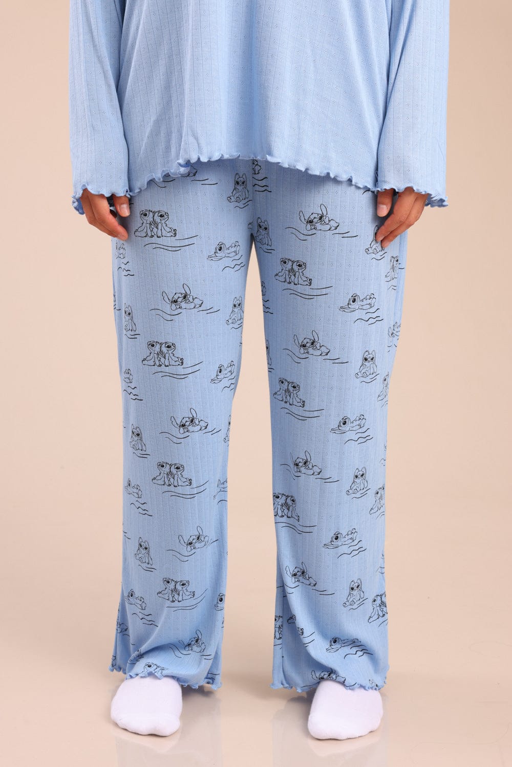 FOX פלאס נשים אחר פיג'מה ממותגת סטיץ'| PLUS SIZE פיג'מה ממותגת סטיץ'| PLUS SIZE