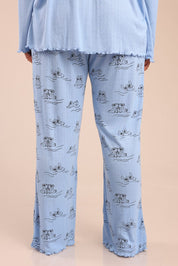 FOX פלאס נשים אחר פיג'מה ממותגת סטיץ'| PLUS SIZE פיג'מה ממותגת סטיץ'| PLUS SIZE