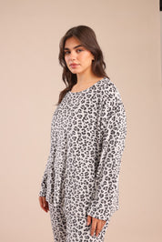 FOX פלאס נשים אחר פיג'מה עם הדפס| PLUS SIZE פיג'מה עם הדפס| PLUS SIZE