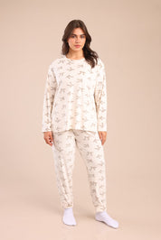 FOX פלאס נשים אחר פיג'מה עם הדפס | PLUS SIZE פיג'מה עם הדפס | PLUS SIZE