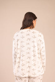 FOX פלאס נשים אחר פיג'מה עם הדפס | PLUS SIZE פיג'מה עם הדפס | PLUS SIZE