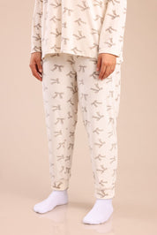 FOX פלאס נשים אחר פיג'מה עם הדפס | PLUS SIZE פיג'מה עם הדפס | PLUS SIZE