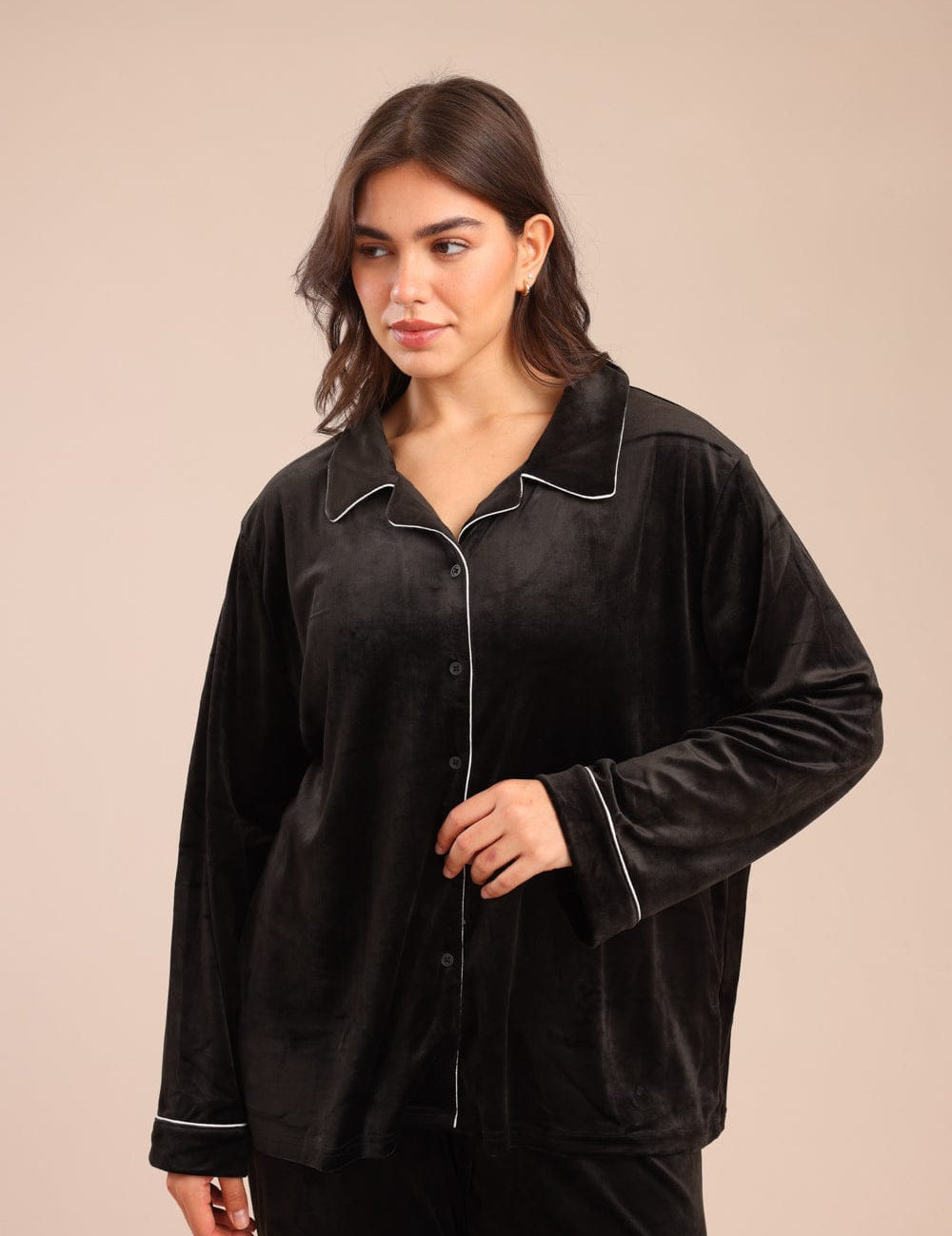 FOX פלאס נשים אחר פיג'מה קטיפה | PLUS SIZE פיג'מה קטיפה | PLUS SIZE