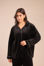 FOX פלאס נשים אחר פיג'מה קטיפה | PLUS SIZE פיג'מה קטיפה | PLUS SIZE