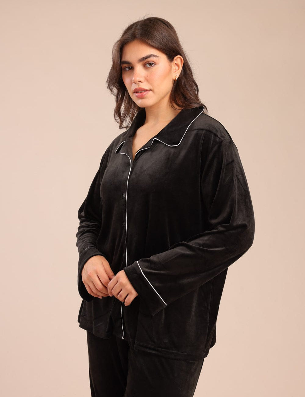 FOX פלאס נשים אחר פיג'מה קטיפה | PLUS SIZE פיג'מה קטיפה | PLUS SIZE