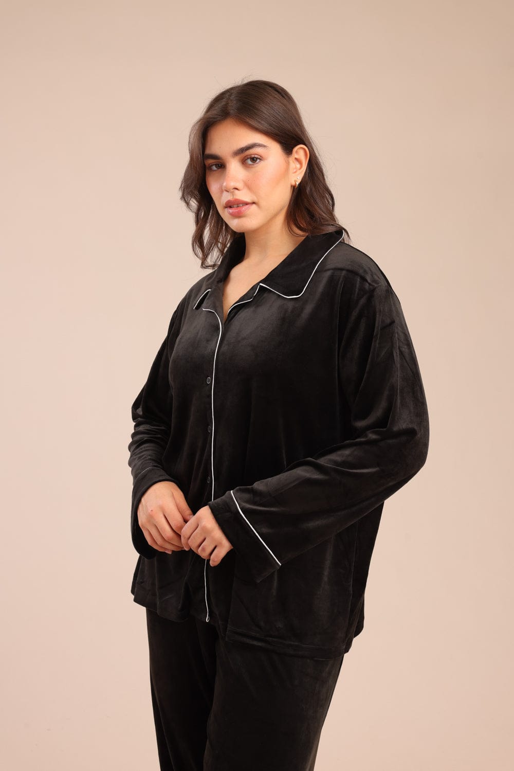 FOX פלאס נשים אחר פיג'מה קטיפה | PLUS SIZE פיג'מה קטיפה | PLUS SIZE