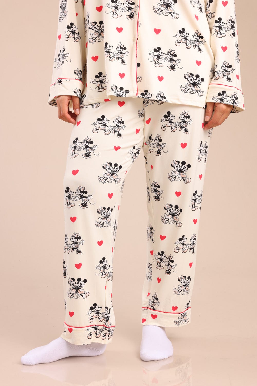 FOX פלאס נשים אחר פיג'מה ממותגת מיני&מיקי | PLUS SIZE פיג'מה ממותגת מיני&מיקי | PLUS SIZE