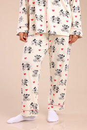 FOX פלאס נשים אחר פיג'מה ממותגת מיני&מיקי | PLUS SIZE פיג'מה ממותגת מיני&מיקי | PLUS SIZE