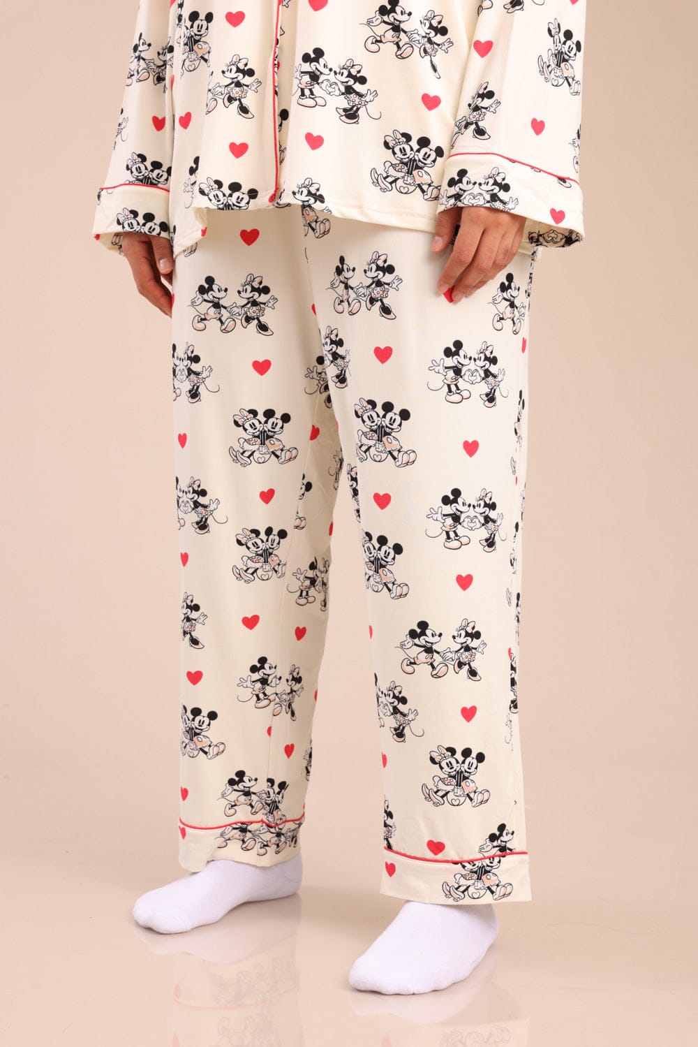 FOX פלאס נשים אחר פיג'מה ממותגת מיני&מיקי | PLUS SIZE פיג'מה ממותגת מיני&מיקי | PLUS SIZE