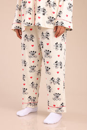 FOX פלאס נשים אחר פיג'מה ממותגת מיני&מיקי | PLUS SIZE פיג'מה ממותגת מיני&מיקי | PLUS SIZE