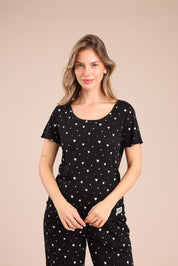 FOX נשים אחר פיג'מה עם הדפס פיג'מה עם הדפס