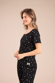 FOX נשים אחר פיג'מה עם הדפס פיג'מה עם הדפס