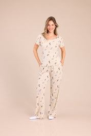 FOX נשים אחר פיג'מה עם הדפס פיג'מה עם הדפס