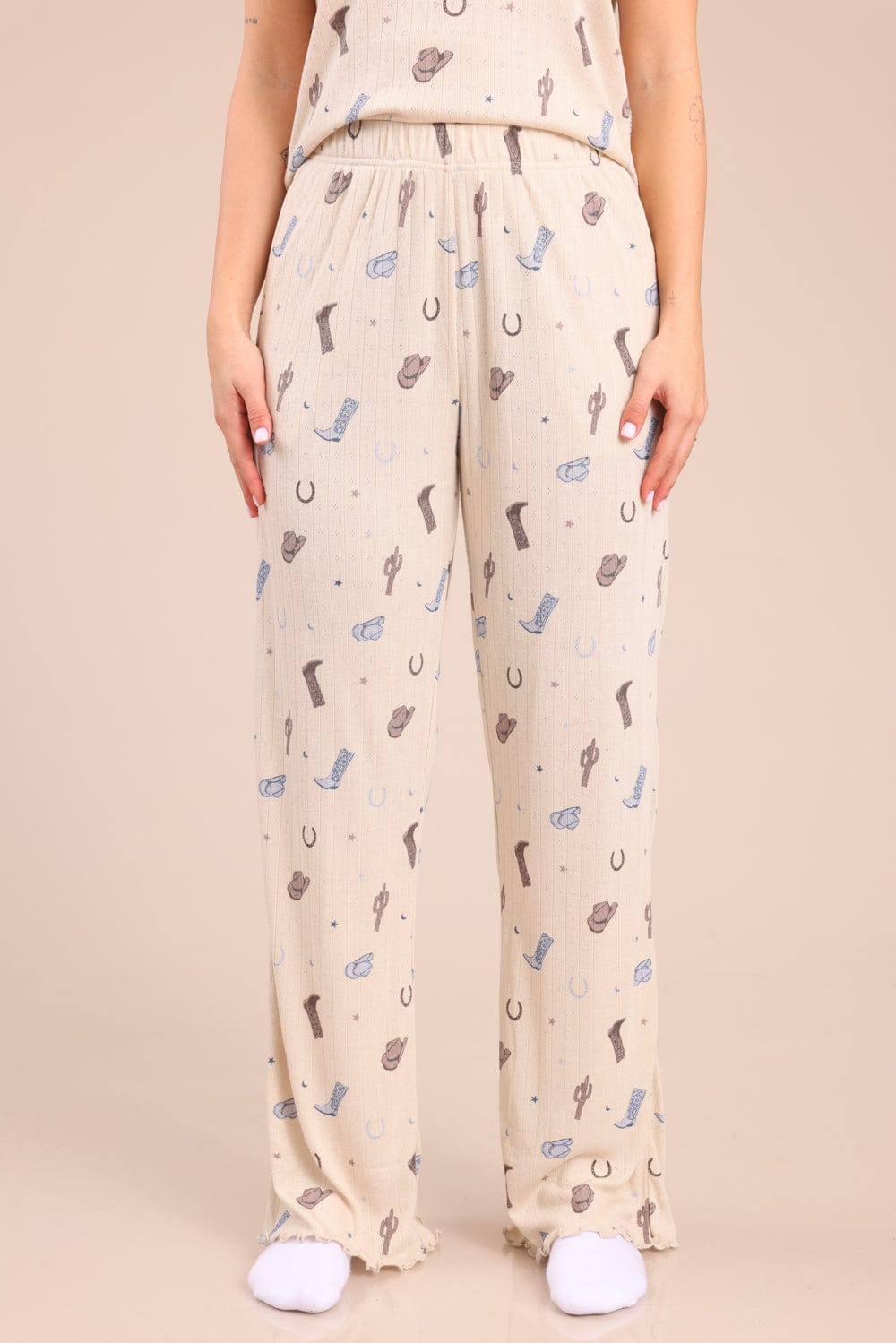 FOX נשים אחר פיג'מה עם הדפס פיג'מה עם הדפס