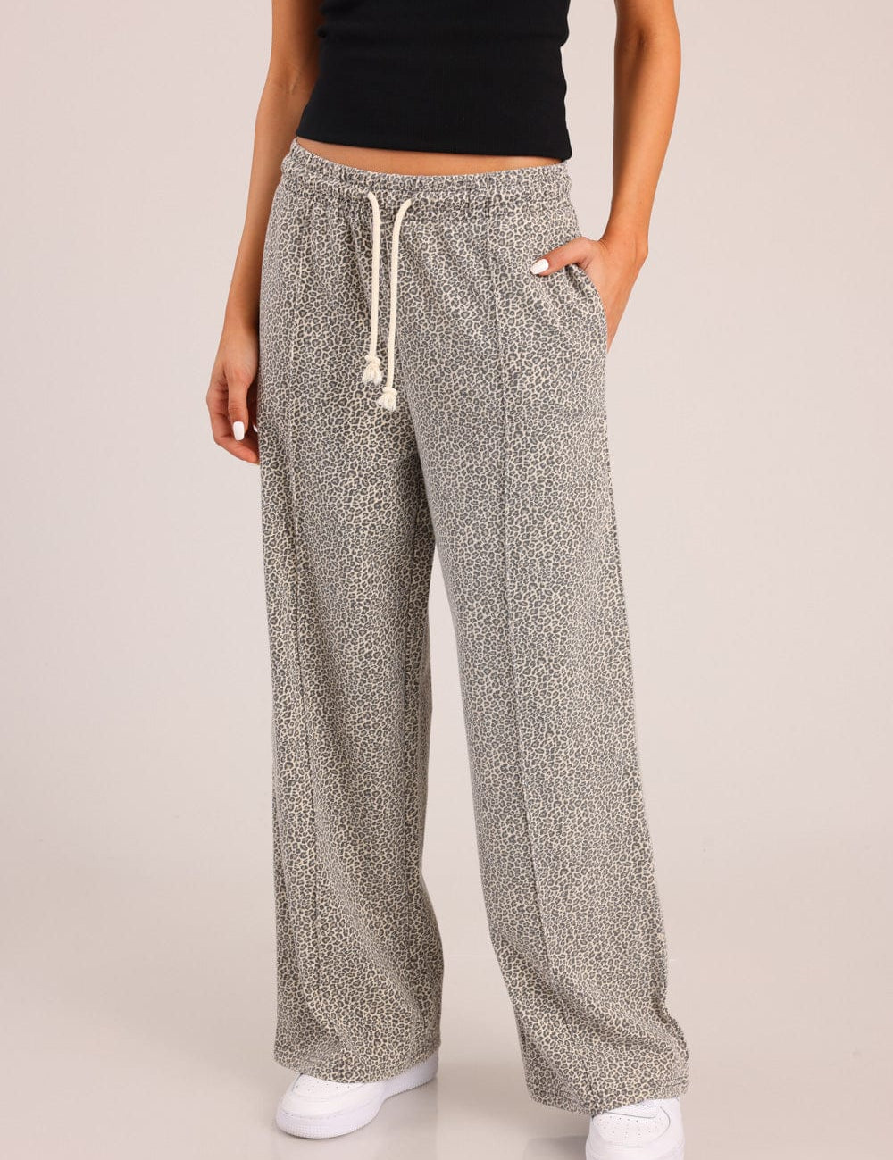 FOX נשים מכנסיים ארוכים מכנסי נשים אוברסייז מכנסי נשים אוברסייז