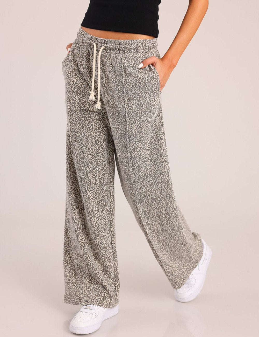 FOX נשים מכנסיים ארוכים מכנסי נשים אוברסייז מכנסי נשים אוברסייז