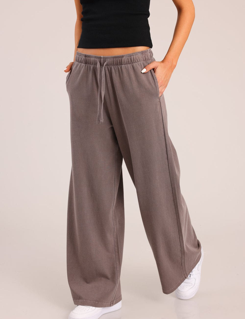 FOX נשים מכנסיים ארוכים מכנסי אוברסייז מכנסי אוברסייז