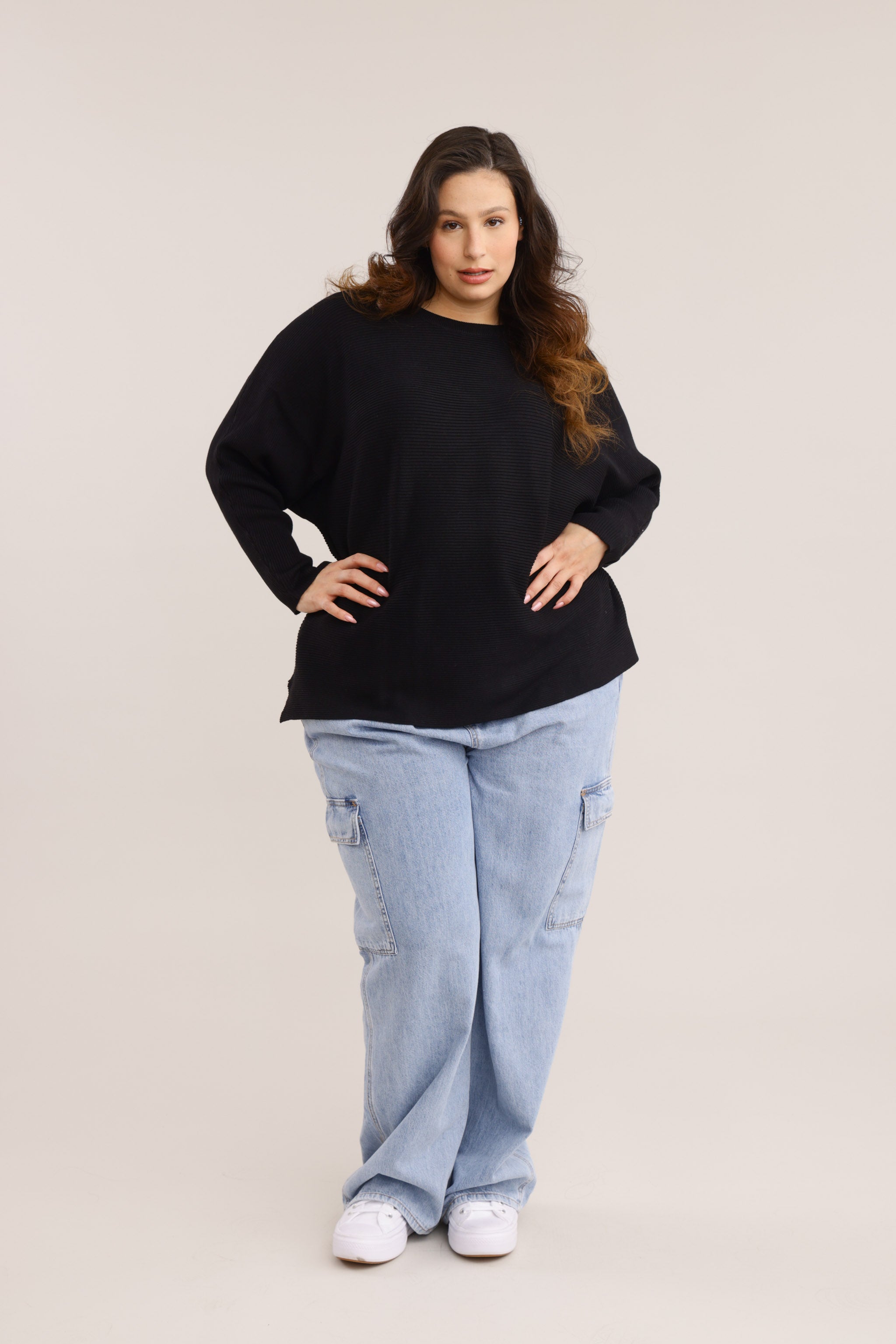 FOX פלאס נשים סריגים סריג | PLUS SIZE סריג | PLUS SIZE