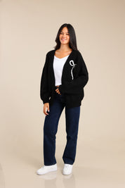 FOX נשים סריגים סריג קרדיגן סריג קרדיגן