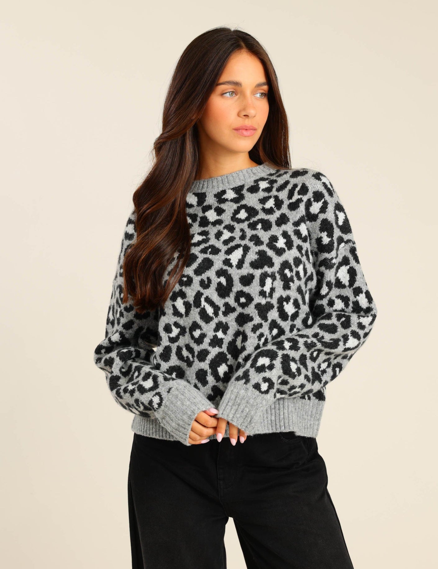 FOX נשים סריגים סריג סריג