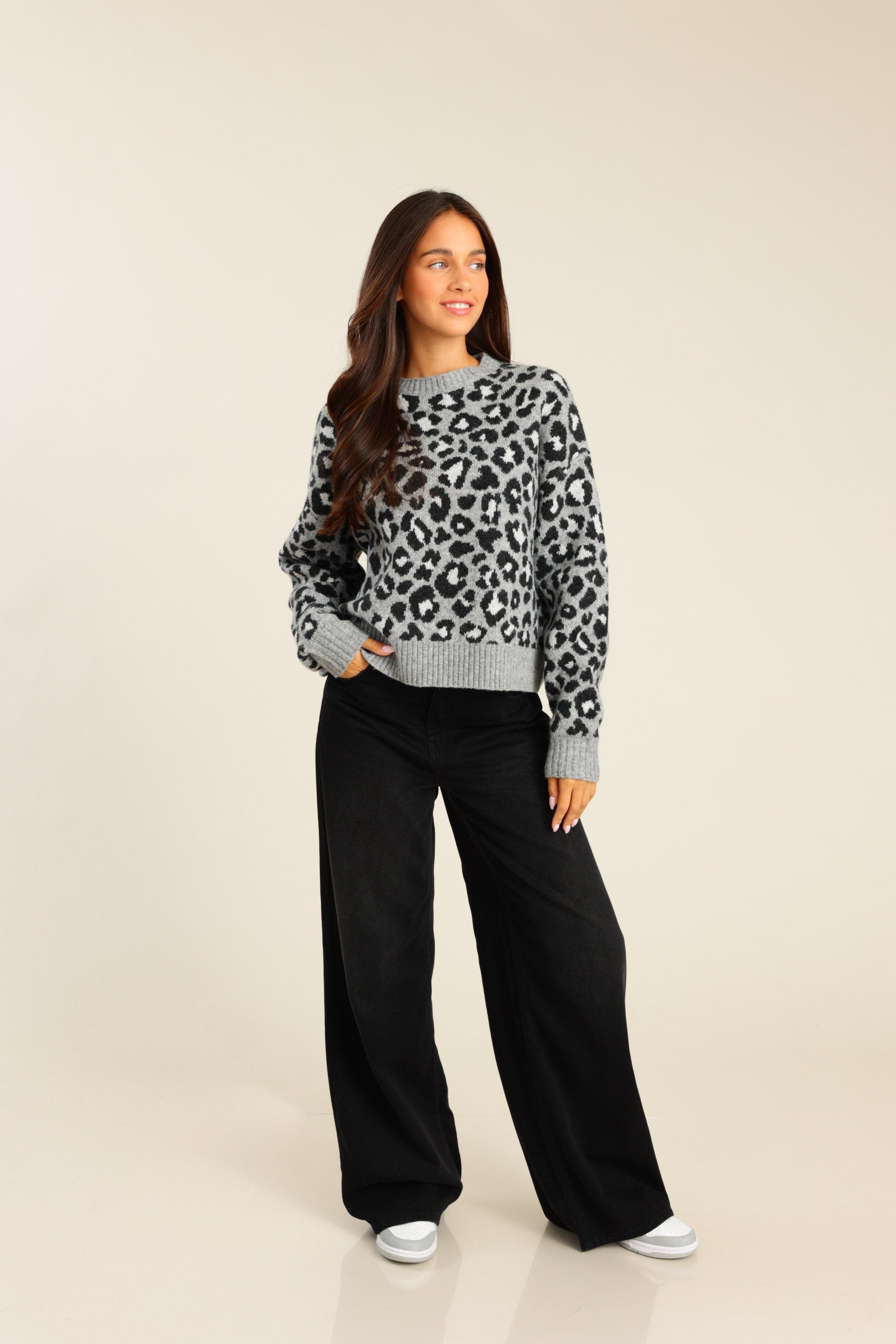 FOX נשים סריגים סריג סריג