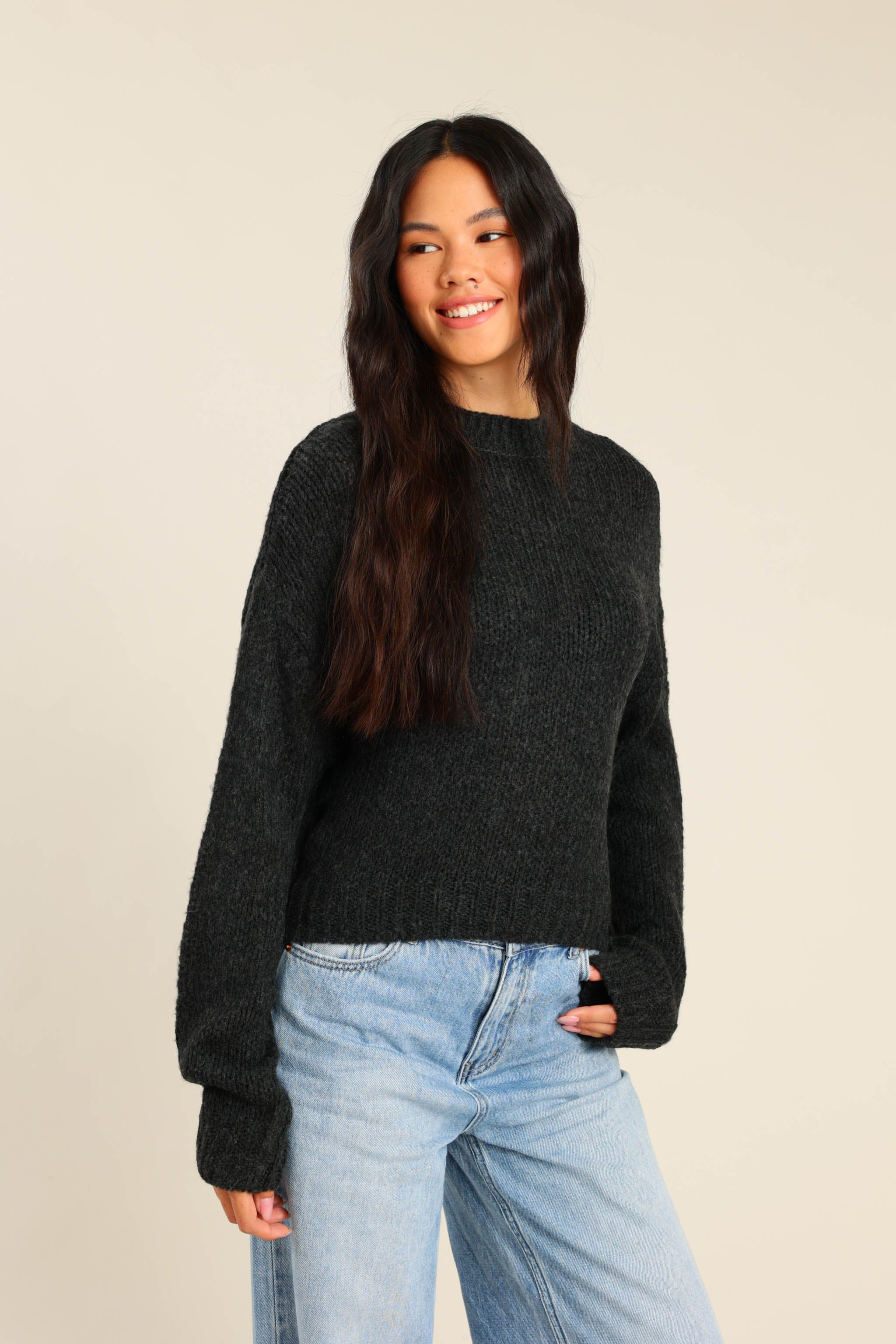 FOX נשים סריגים סריג סריג