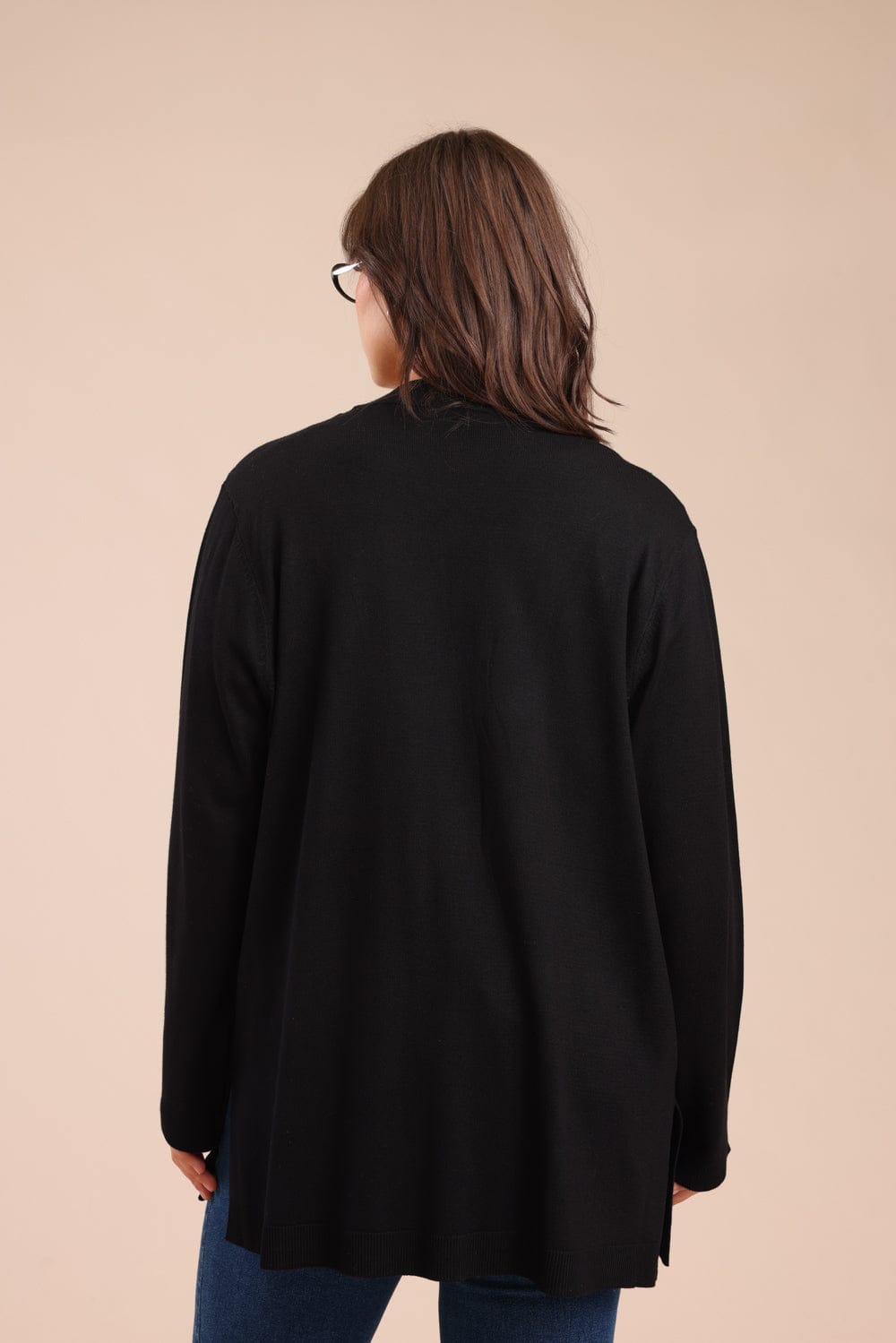 FOX פלאס נשים סריגים סריג קרדיגן| PLUS SIZE סריג קרדיגן| PLUS SIZE