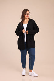 FOX פלאס נשים סריגים סריג קרדיגן| PLUS SIZE סריג קרדיגן| PLUS SIZE