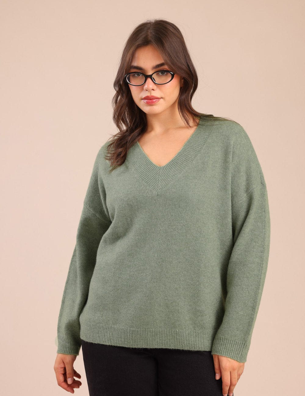 FOX פלאס נשים סריגים סריג | PLUS SIZE סריג | PLUS SIZE