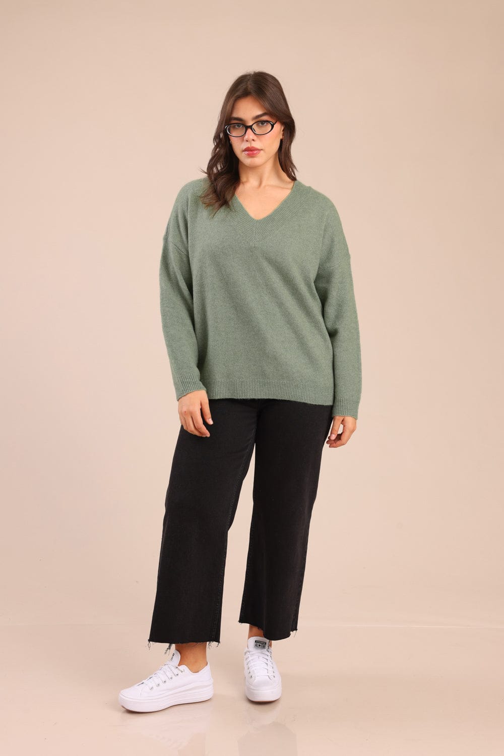 FOX פלאס נשים סריגים סריג | PLUS SIZE סריג | PLUS SIZE