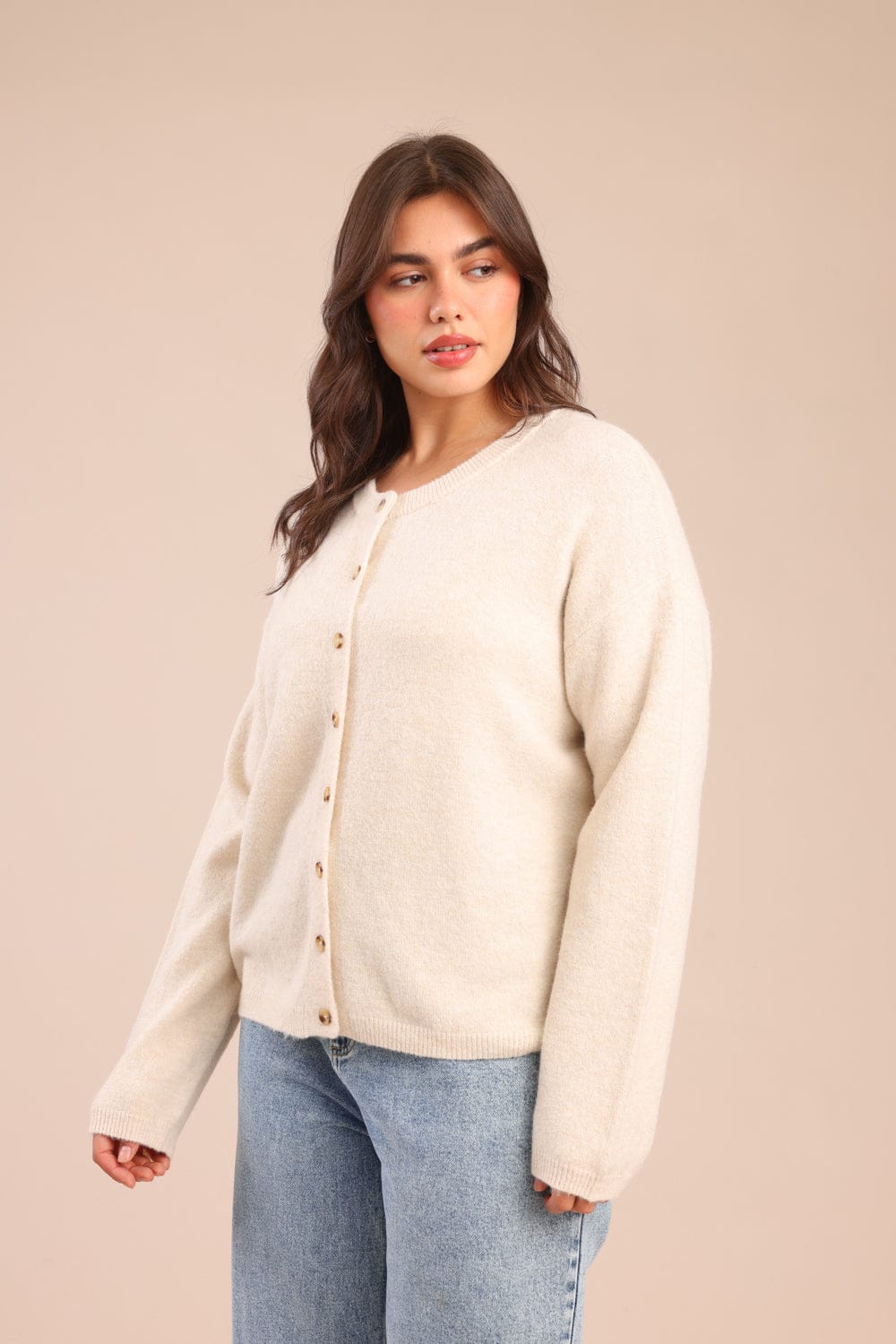 FOX פלאס נשים סריגים סריג קרדיגן | PLUS SIZE סריג קרדיגן | PLUS SIZE