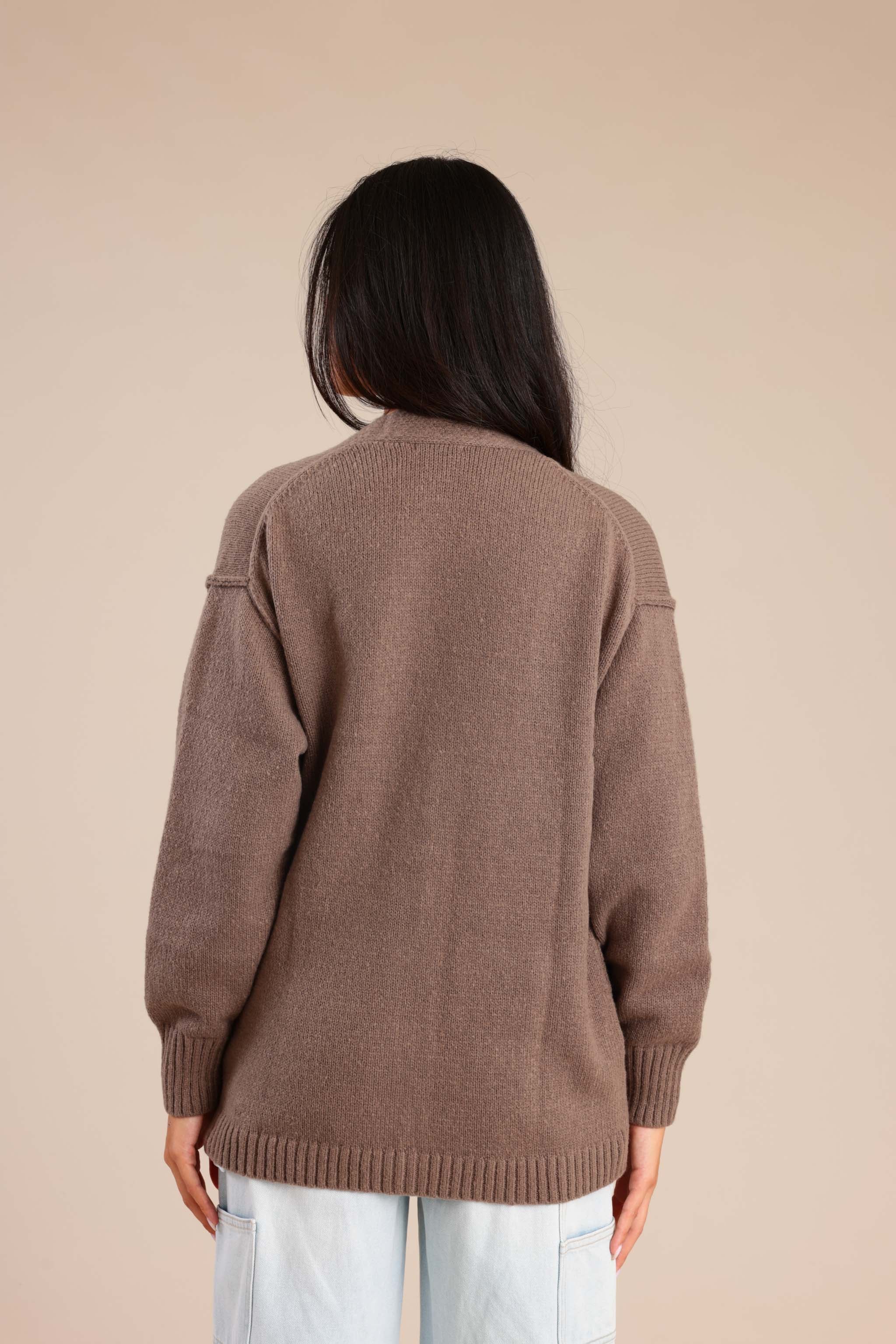 FOX נשים סריגים סריג קרדיגן סריג קרדיגן