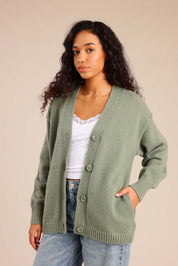 FOX נשים סריגים סריג קרדיגן סריג קרדיגן