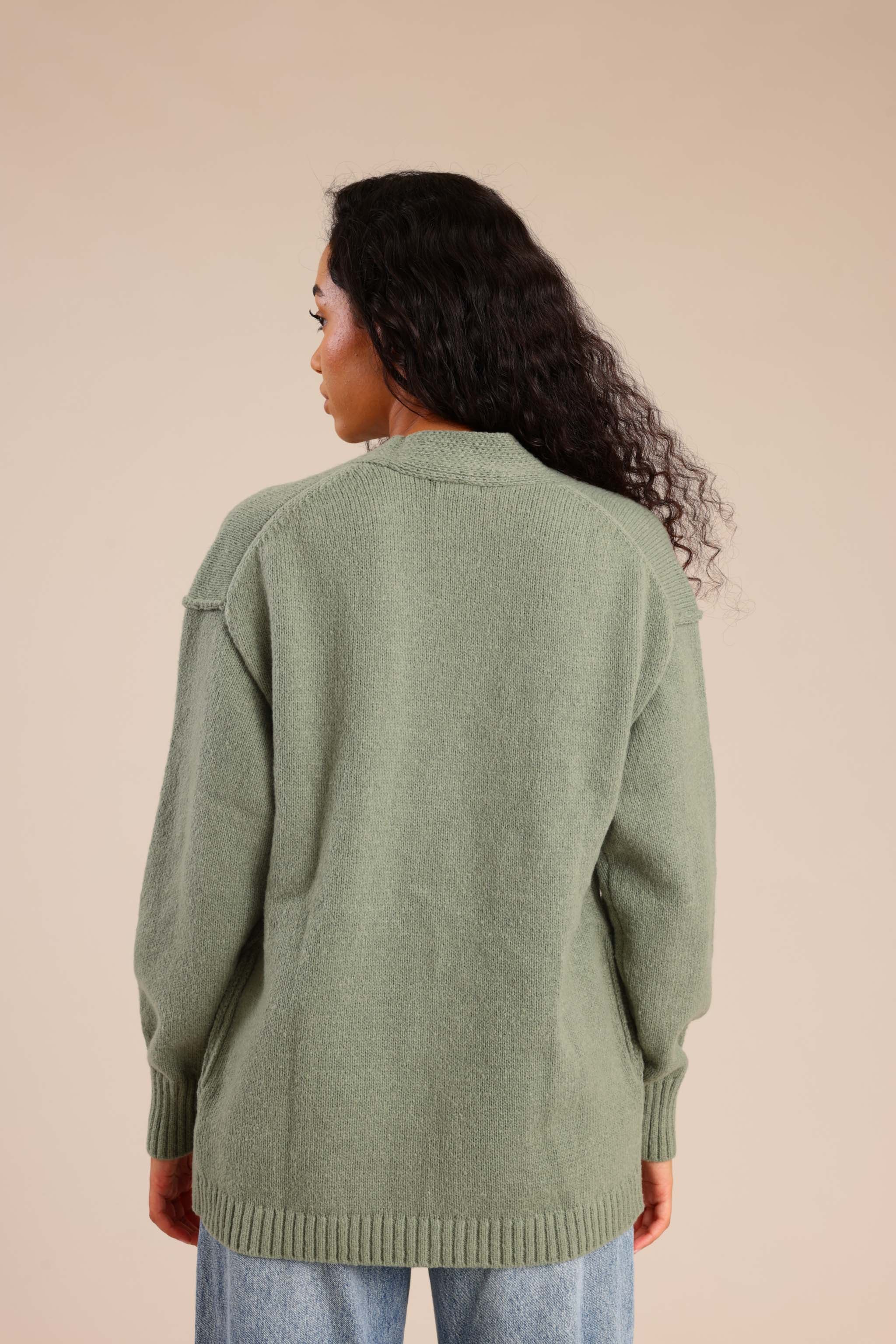 FOX נשים סריגים סריג קרדיגן סריג קרדיגן