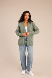 FOX נשים סריגים סריג קרדיגן סריג קרדיגן