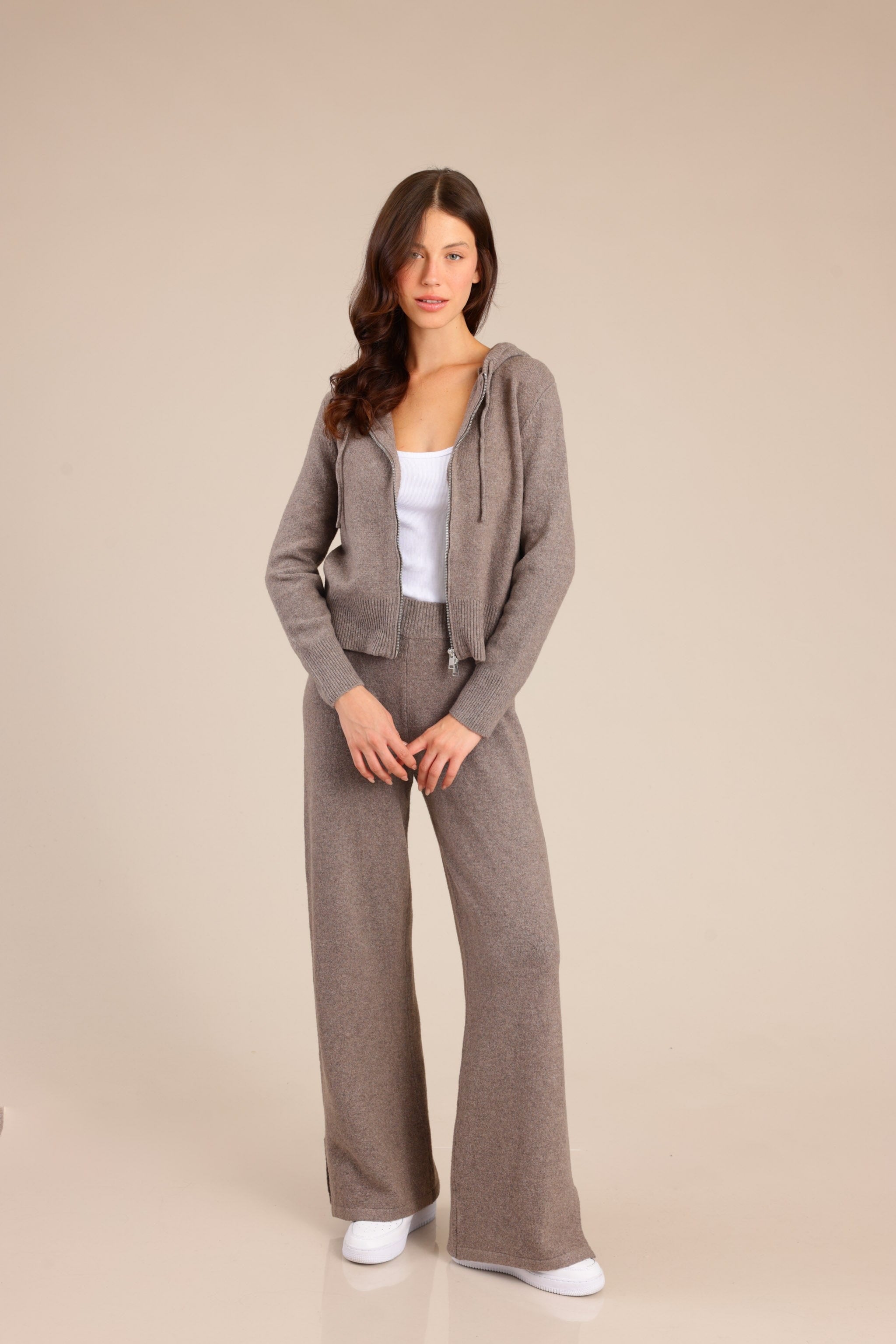 FOX נשים סריגים סריג קרדיגן סריג קרדיגן