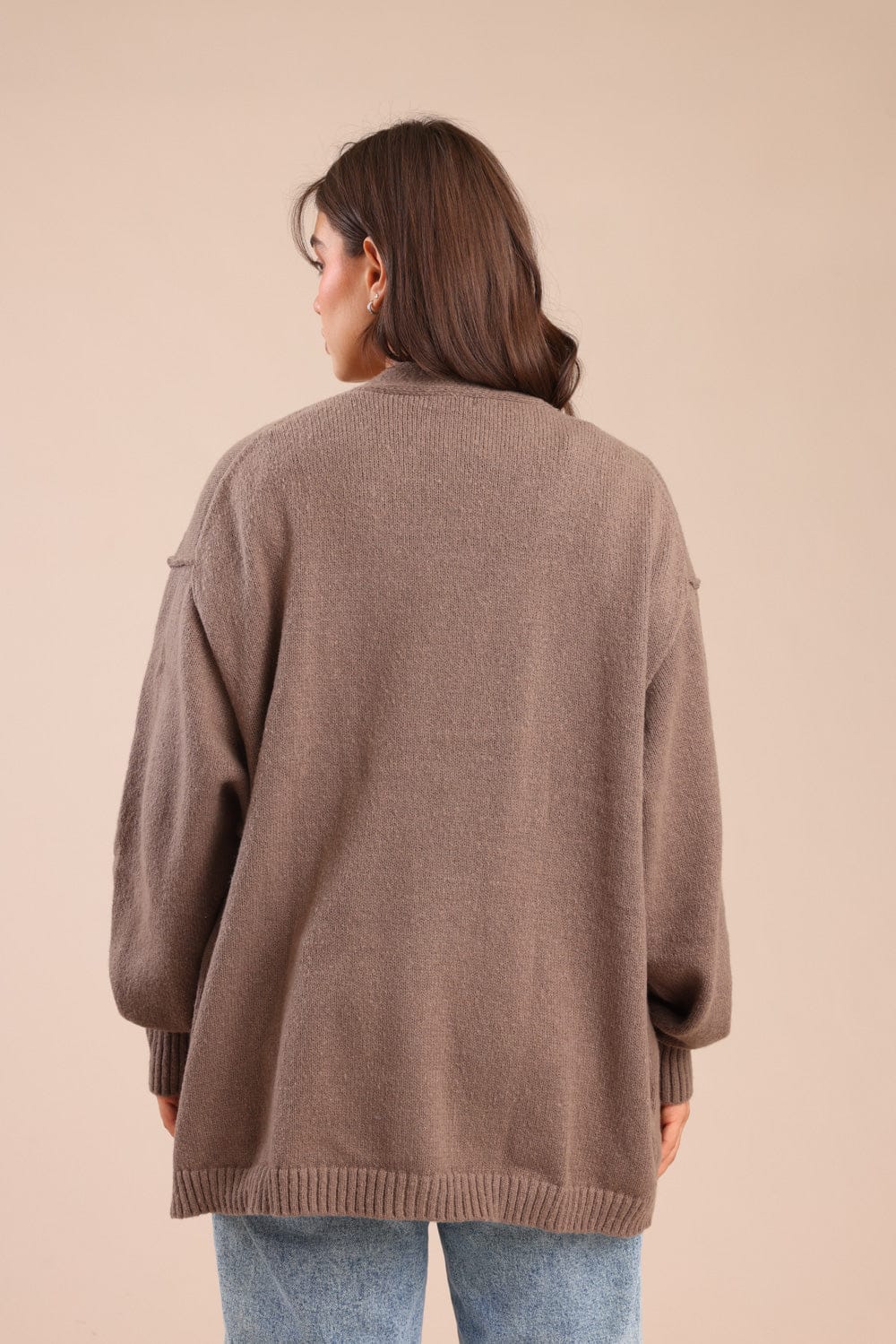 FOX פלאס נשים סריגים סריג קרדיגן| PLUS SIZE סריג קרדיגן| PLUS SIZE