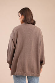 FOX פלאס נשים סריגים סריג קרדיגן| PLUS SIZE סריג קרדיגן| PLUS SIZE