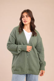 FOX פלאס נשים סריגים סריג קרדיגן| PLUS SIZE סריג קרדיגן| PLUS SIZE