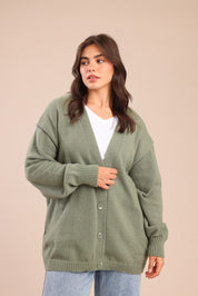 FOX פלאס נשים סריגים סריג קרדיגן| PLUS SIZE סריג קרדיגן| PLUS SIZE