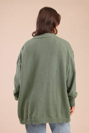 FOX פלאס נשים סריגים סריג קרדיגן| PLUS SIZE סריג קרדיגן| PLUS SIZE