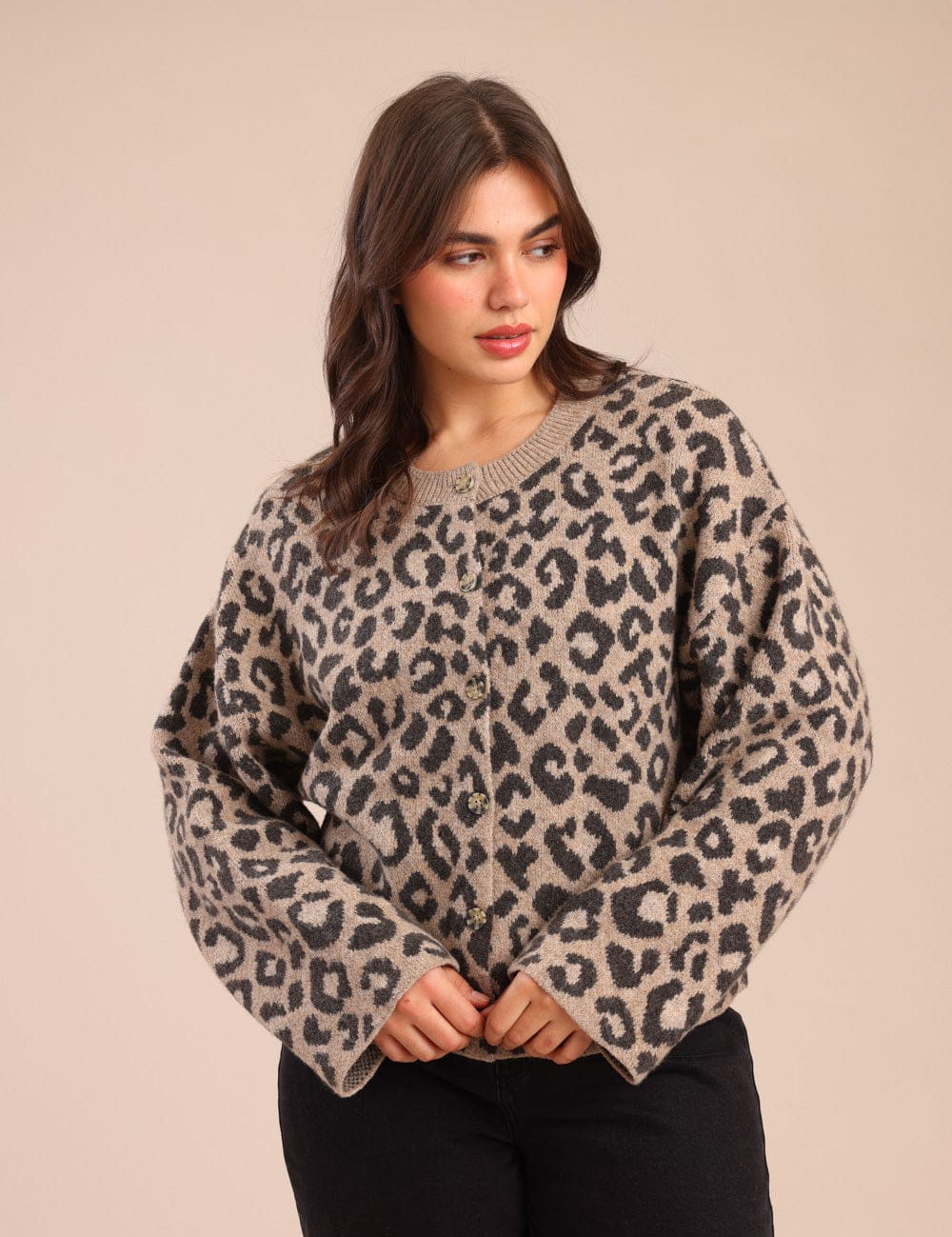 FOX פלאס נשים סריגים סריג קרדיגן| PLUS SIZE סריג קרדיגן| PLUS SIZE