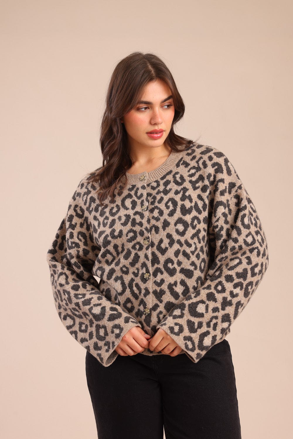 FOX פלאס נשים סריגים סריג קרדיגן| PLUS SIZE סריג קרדיגן| PLUS SIZE