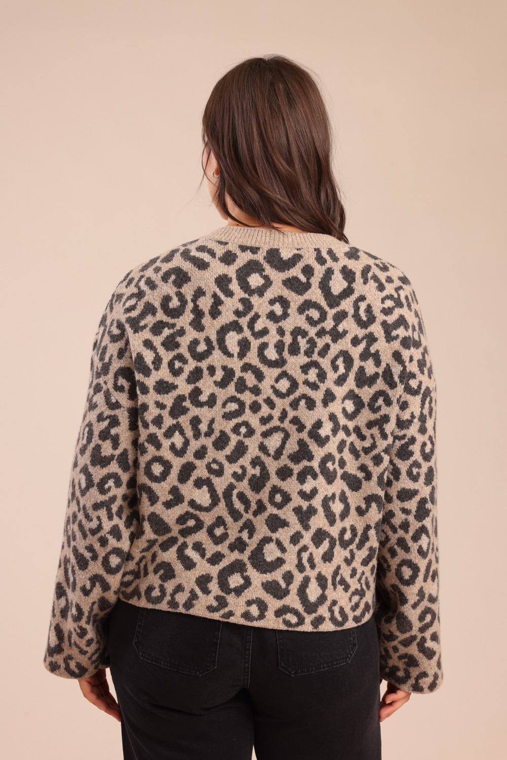 FOX פלאס נשים סריגים סריג קרדיגן| PLUS SIZE סריג קרדיגן| PLUS SIZE