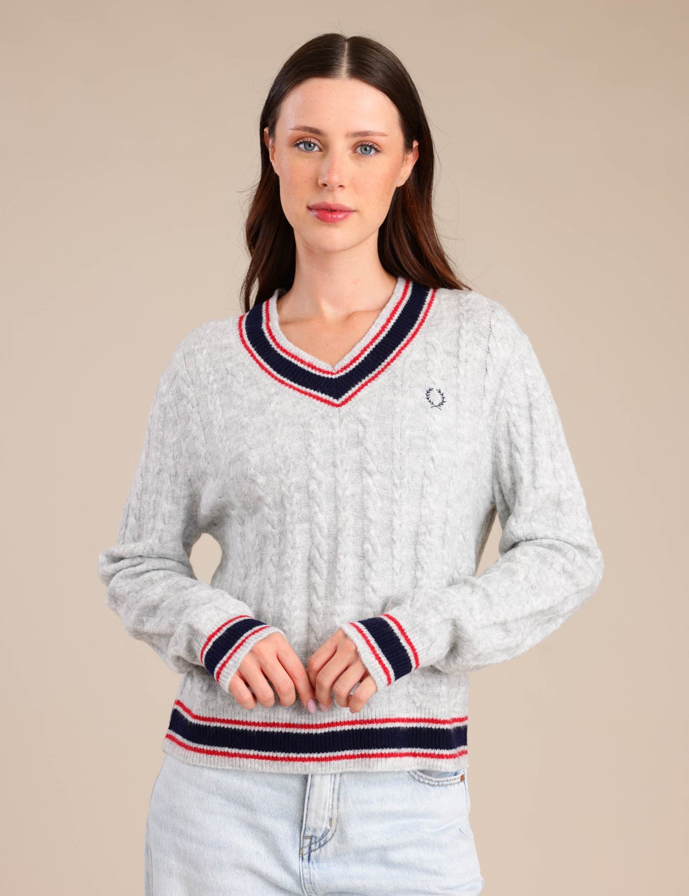 FOX נשים סריגים סריג V נשים סריג V נשים