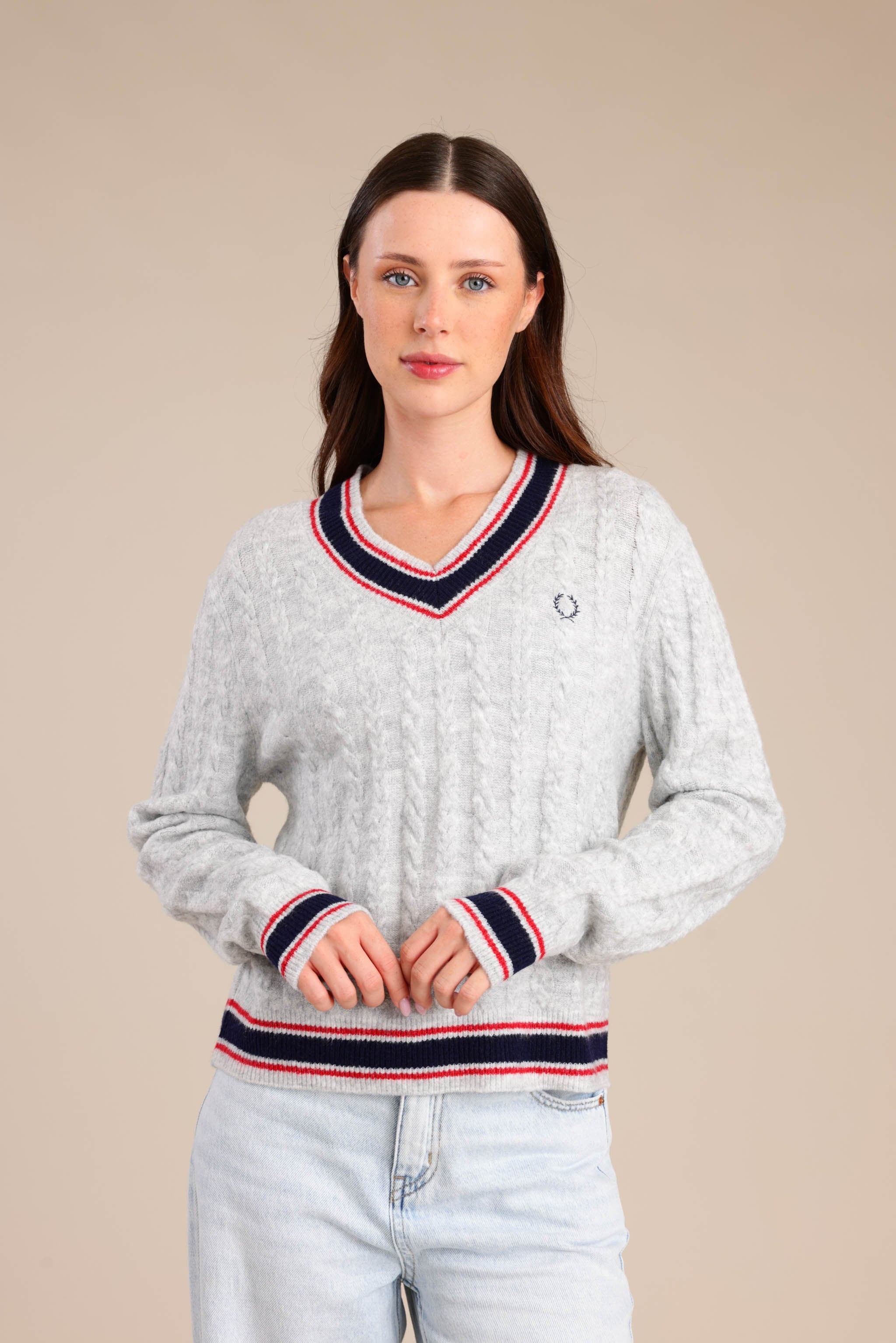 FOX נשים סריגים סריג V נשים סריג V נשים