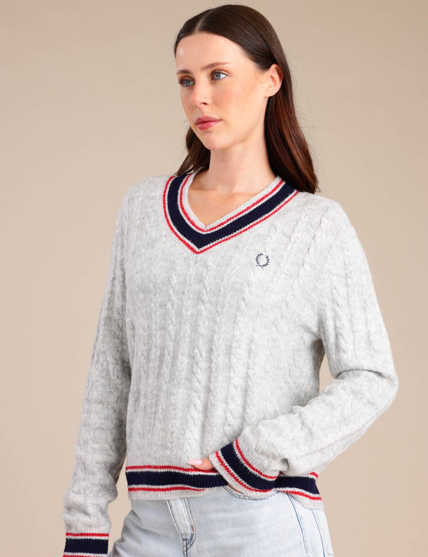 FOX נשים סריגים סריג V נשים סריג V נשים