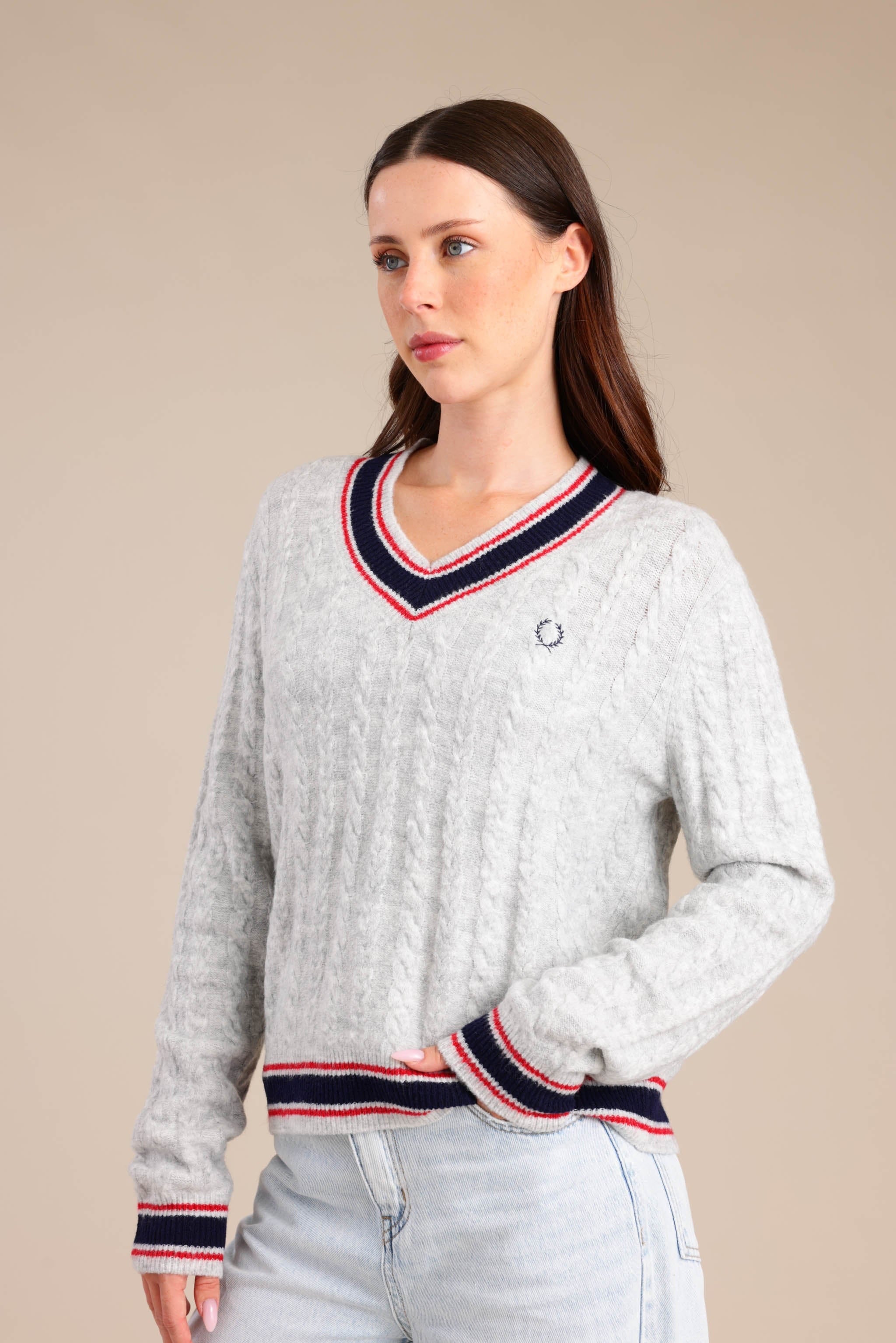 FOX נשים סריגים סריג V נשים סריג V נשים