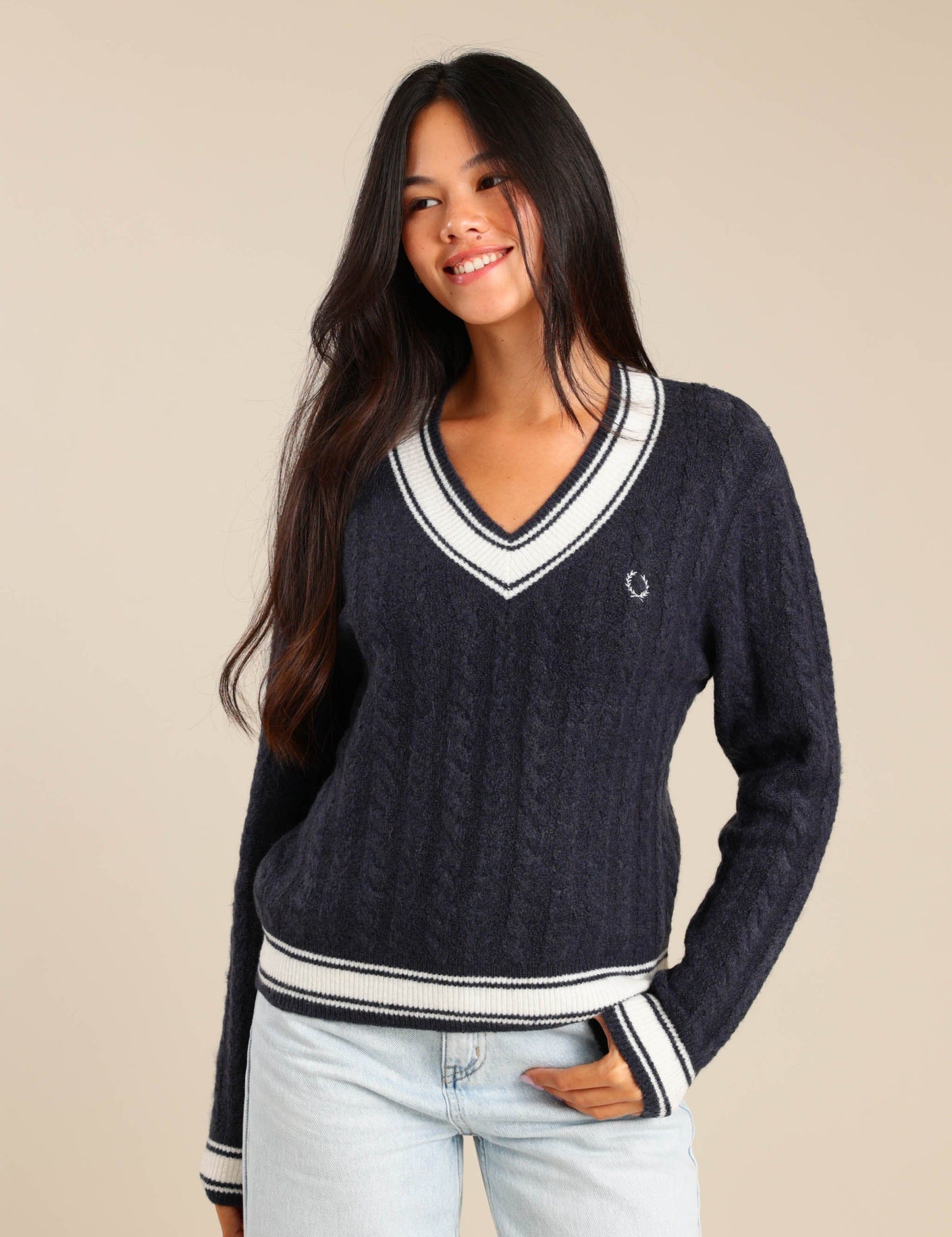 FOX נשים סריגים סריג V נשים סריג V נשים