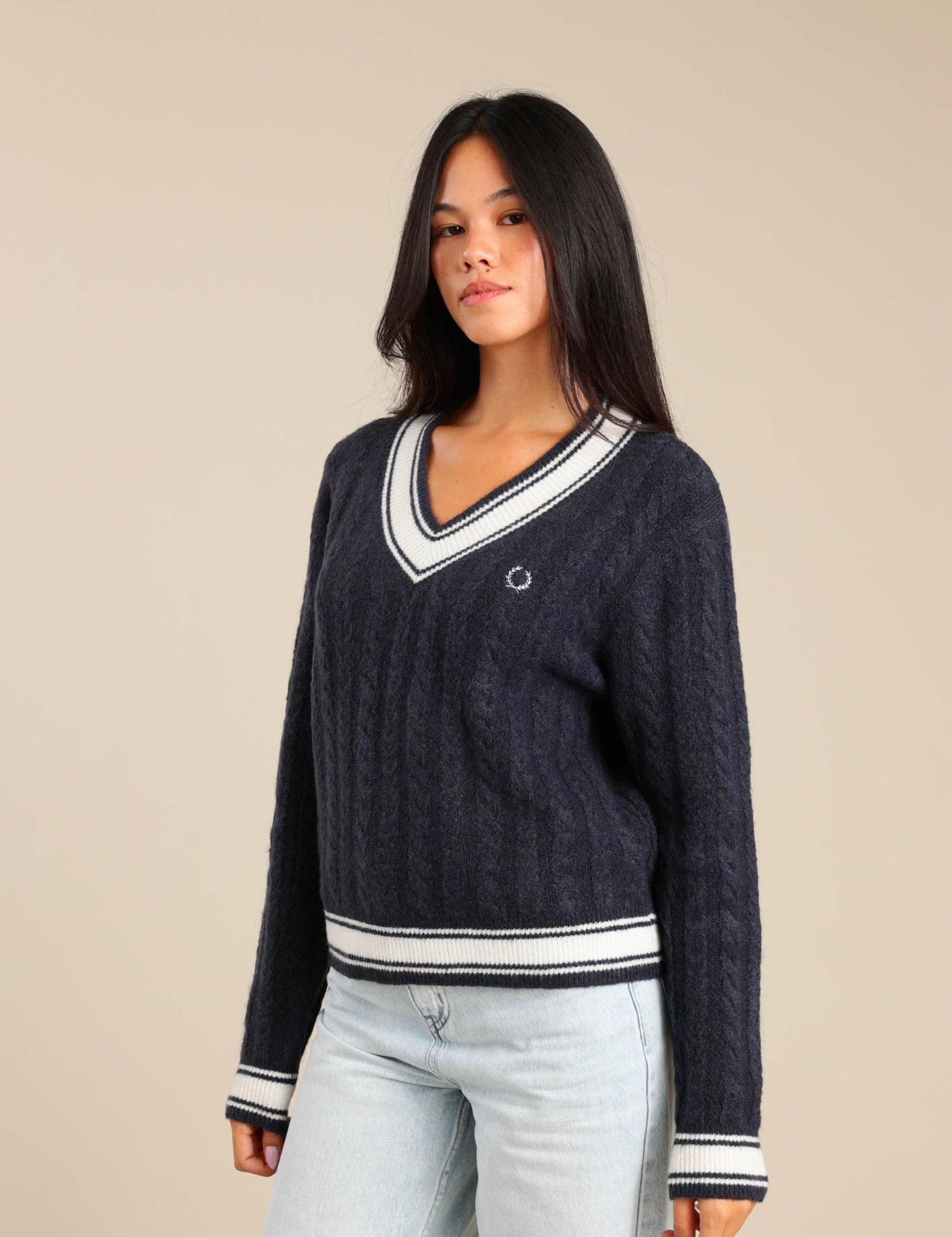 FOX נשים סריגים סריג V נשים סריג V נשים